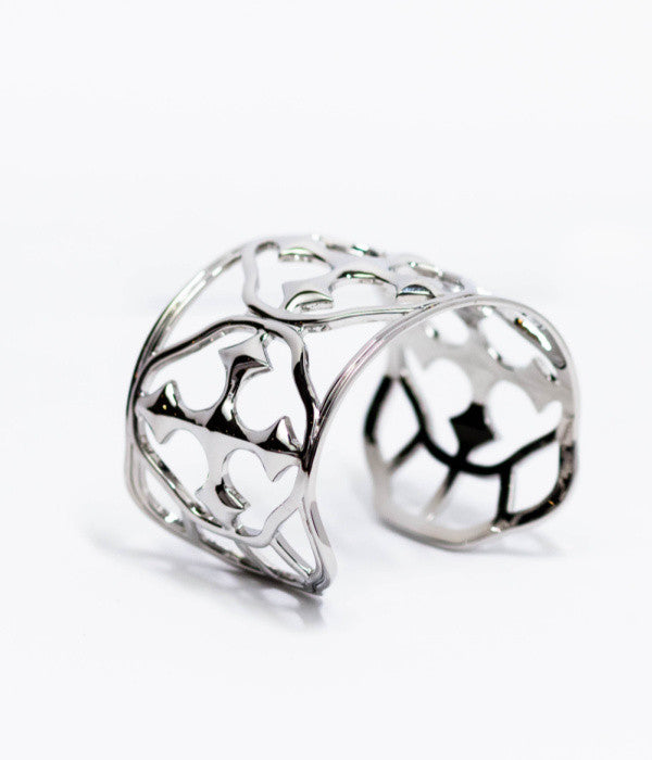 large cuff shield bracelet