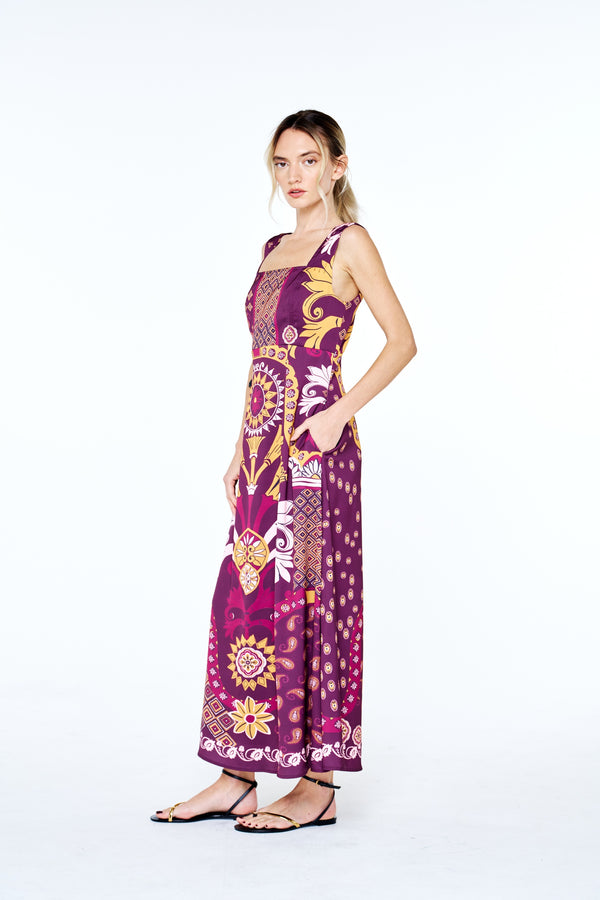 Enza Engineer Print Shift Dress